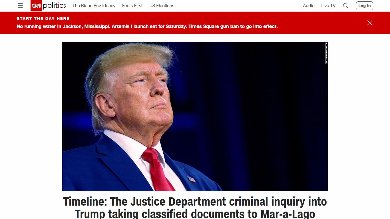 Timeline: The Justice Department criminal inquiry into Trump taking ...